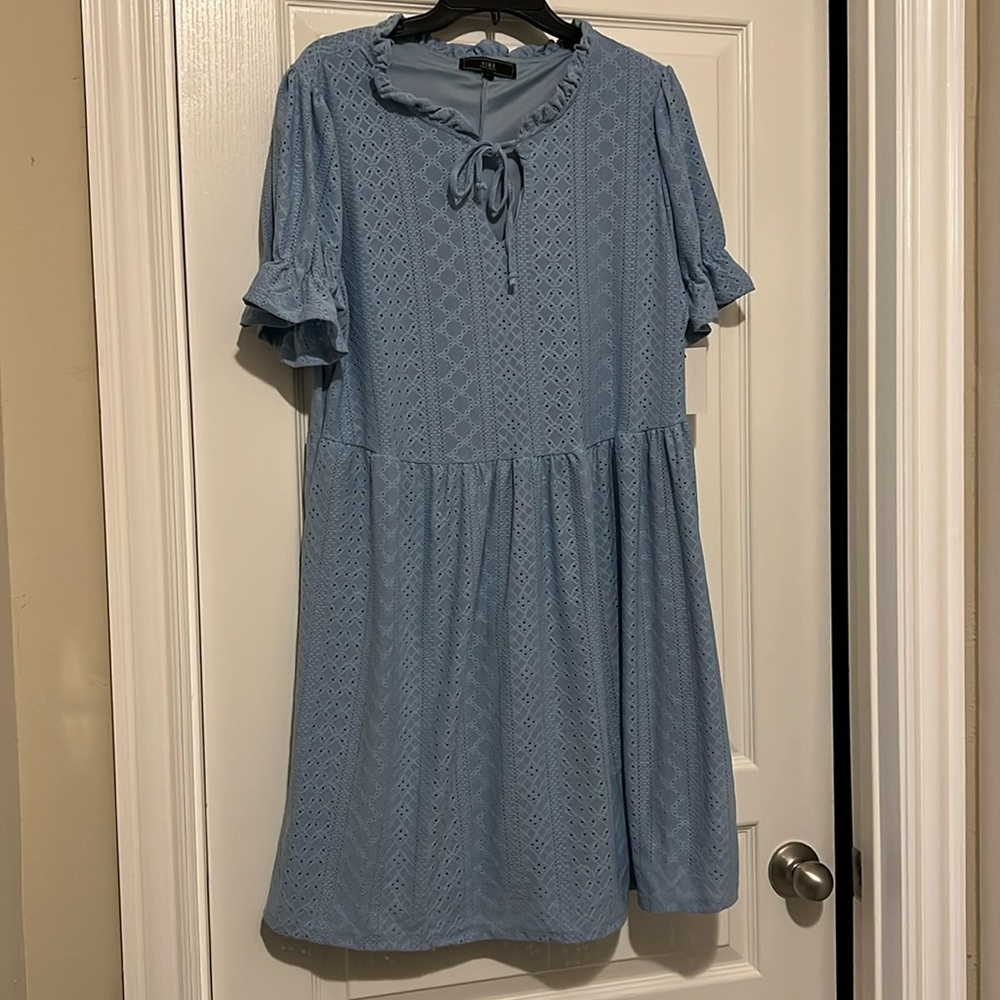 NWT Vibe Sportswear SS Eyelet Dress